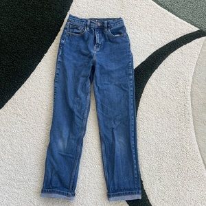 Fashion nova dark blue denim mom jeans